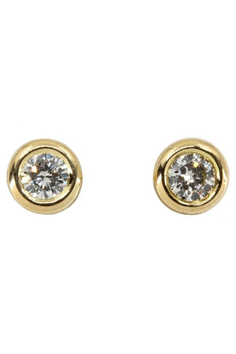 Boucles d'oreilles Clous diamants 0.40 carat 58 Facettes 038101
