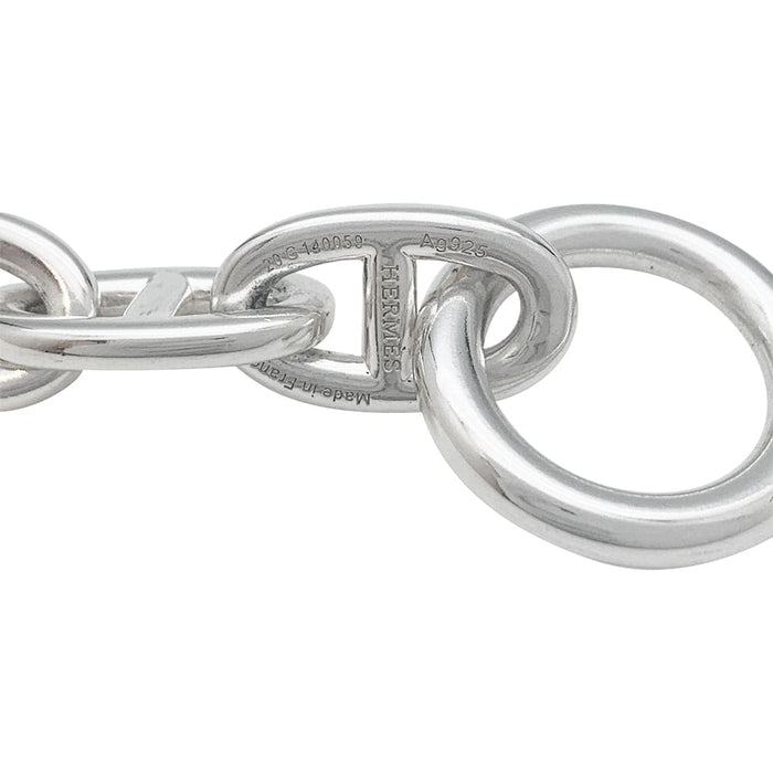 Bracelet Bracelet Hermès "Chaîne d'ancre" en argent. 58 Facettes 30641