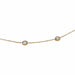 Necklace Necklace in pink gold, 11 cognac diamonds. 58 Facettes 29614