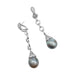 Earrings Dangling earrings in white gold, diamonds and pearls. 58 Facettes 28490