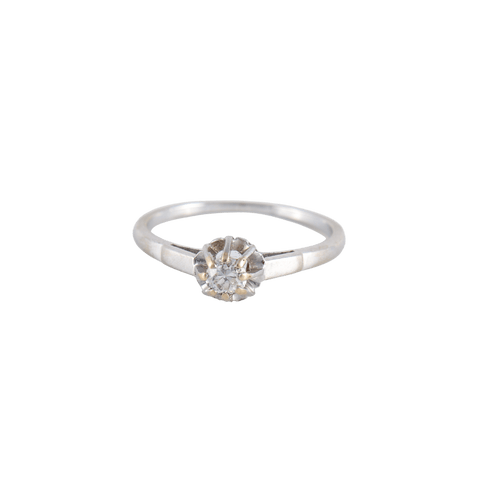Bague 57 Bague Solitaire Diamant 0.15ct 58 Facettes FM56