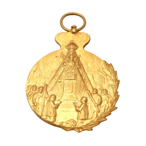 Pendentif Médaille en or jaune aux armes royales 58 Facettes E359419A