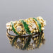 Bague 48 Bague diamants et émail vert 58 Facettes 12-101-6083787-49