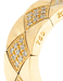50 Chanel ring - Quilted ring in yellow gold and diamonds 58 Facettes