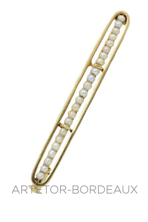 Broche Barrette ancienne perles 58 Facettes 28341