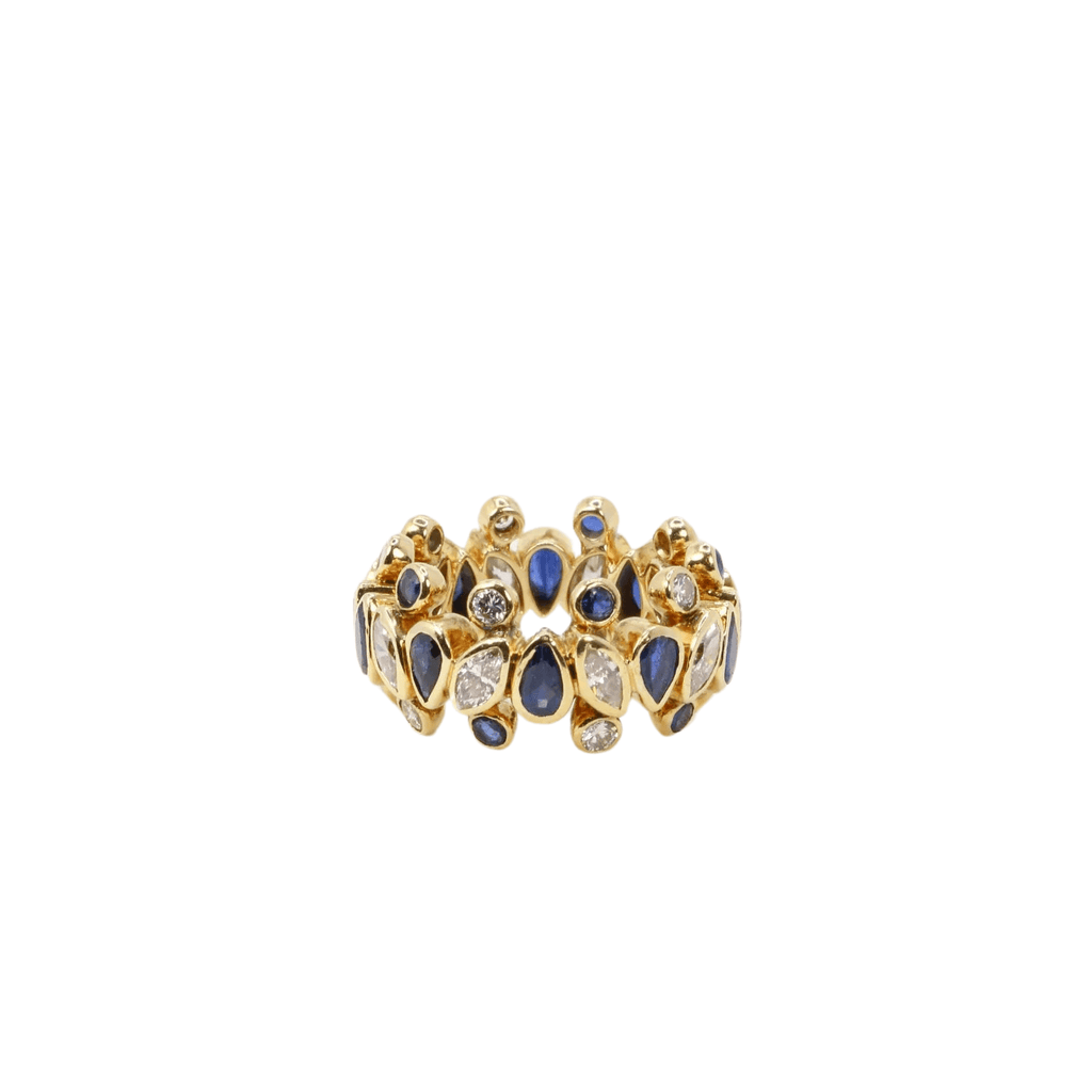Harry Winston Bague vintage saphirs diamants 8819622510921