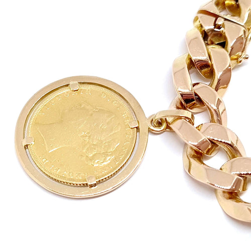 Bracelet Bracelet gourmette en or rose, or jaune 58 Facettes