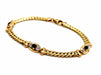 Bracelet Bracelet Maille anglaise Or jaune Saphir 58 Facettes 1132937CD