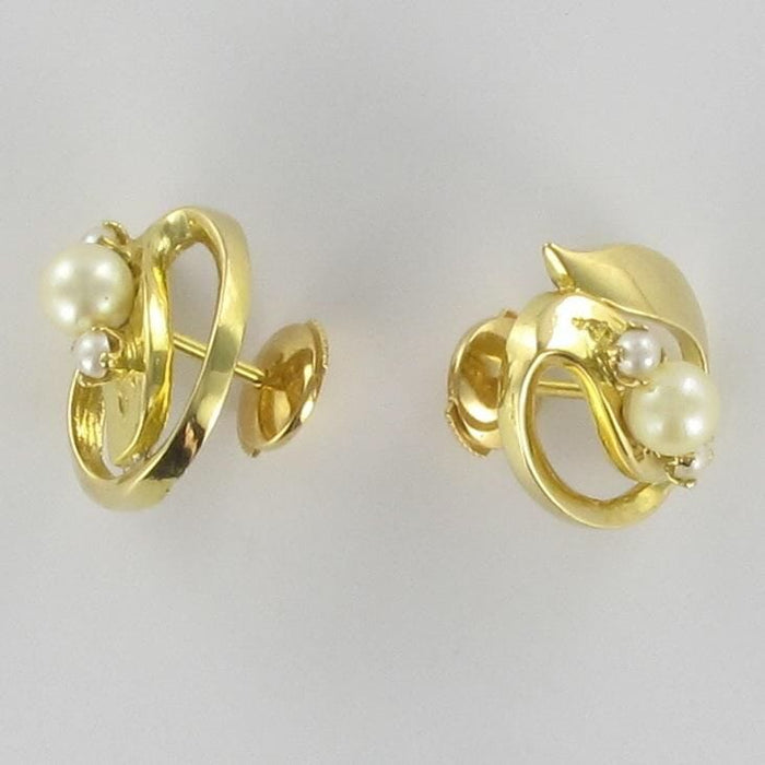 Boucles d'oreilles Boucles d'oreilles en or jaune et perles de culture 58 Facettes 15-240