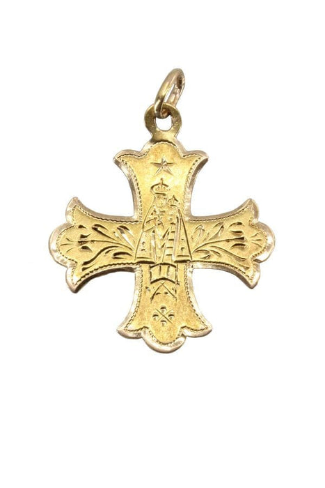 Pendentif Croix Ancienne Notre Dame D'Obezine 58 Facettes 038301