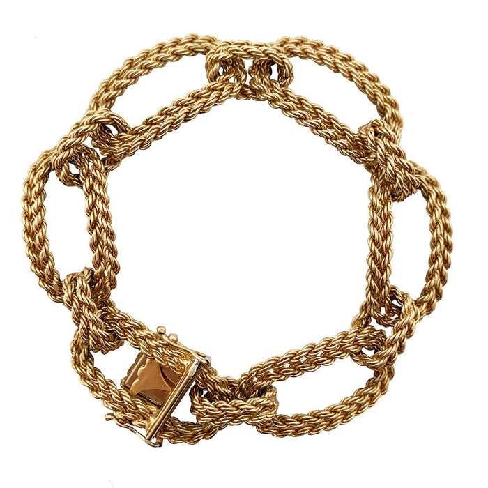 Bracelet Bracelet Vintage en or jaune. 58 Facettes 30083