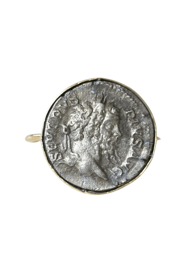 Bague Bague pièce romaine Septime Sévère 58 Facettes