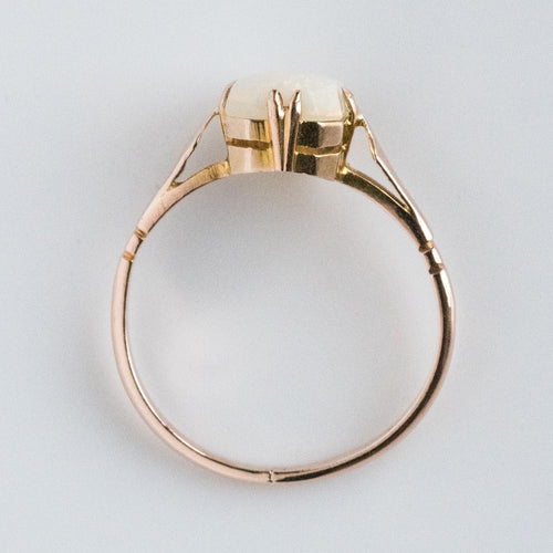 Bague 55 Bague ancienne opale solitaire 58 Facettes 19-471-48
