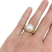 Ring 54 Tabbah yellow gold ring, white pearl and diamonds. 58 Facettes 21249