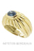 Ring 49 Sapphire bangle ring 58 Facettes 15661