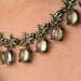 Necklace Prehnite necklace with orange sapphires and green garnets 58 Facettes 14-328-8438052