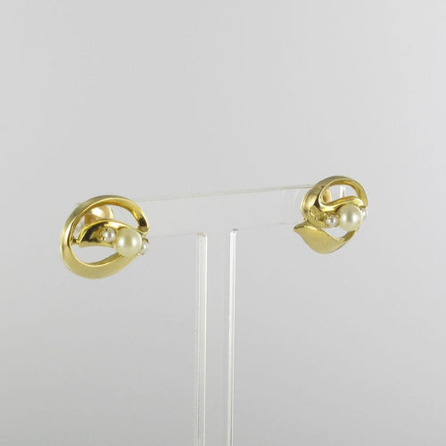 Boucles d'oreilles Boucles d'oreilles en or jaune et perles de culture 58 Facettes 15-240