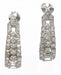 Boucles d'oreilles Boucles d'oreilles en platine et diamants 58 Facettes 0