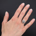 Ring 52 White gold ring with vintage white sapphires 58 Facettes 19-521-52A