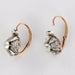 Earrings Old rose gold diamond sleeper earrings 58 Facettes 17-042