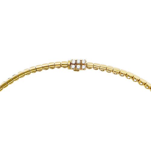 Collier Collier or jaune, diamant poire 1.02 ct, diamants navette et brillant. 58 Facettes 30530