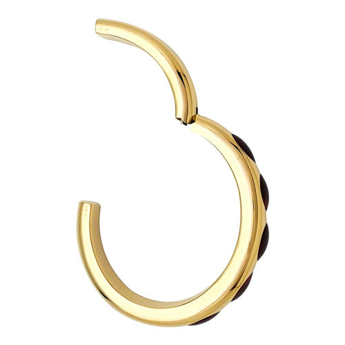 Bracelet Bracelet Pomellato "Bisanzio" en or jaune et grenats. 58 Facettes 29857