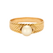 Ring 58 Pearl bangle ring 58 Facettes