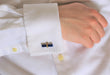 Onyx and lapis stick cufflinks 58 Facettes 375
