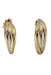 3 gold half-creole earrings 58 Facettes 37351