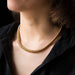 Vintage gold tubogas necklace 58 Facettes 18-059