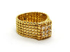 Ring 46 Pearl Ring Yellow Gold Diamond 58 Facettes 1099688CN