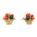 Earrings Van Cleef & Arpels “Fruit baskets” earrings in yellow gold, coral, chrysoprase and diamonds. 58 Facettes 30027
