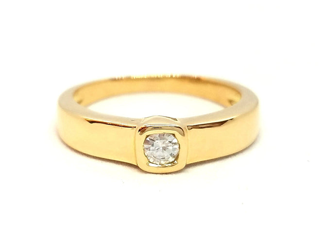 Bague 51 Bague Solitaire Or jaune Diamant 58 Facettes 06615CD