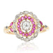 Bague 52 Bague ancienne diamants rubis 58 Facettes 20-106-50