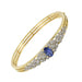 Bracelet Sapphire diamond bangle bracelet gold 58 Facettes G35