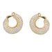 Earrings Diamond hoop earrings in yellow gold. 58 Facettes 30516