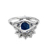 Ring 56 Marguerite Ring 7.16 ct Sapphire, white gold and diamonds. 58 Facettes 30259