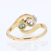 Ring 50 Ring you and me green sapphire diamond 58 Facettes 20-403-48