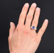 Ring 53 Art deco style tanzanite diamond ring 58 Facettes AG169BQ-53