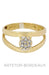 Ring 53 Modern diamond ring 58 Facettes 34701