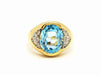 Ring 57 Ring Yellow gold Topaz 58 Facettes 750307CN