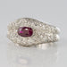 Ring 51 Ruby ring and diamond paving 58 Facettes 00-269-2849188-51