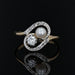 Ring 57 Old tourbillon ring and fine pearl diamond duo 58 Facettes 21-241-57