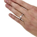 Ring 52.5 Solitaire ring in white gold, diamond 0,51 ct. 58 Facettes 29430