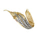 Brooch Sterlé brooch in yellow gold, platinum and diamonds. 58 Facettes 30241