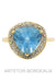 Ring 58 Topaz and diamond ring 58 Facettes 21961