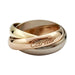 Ring 48 Cartier “Trinity” ring in 3 golds, medium model. 58 Facettes 30342